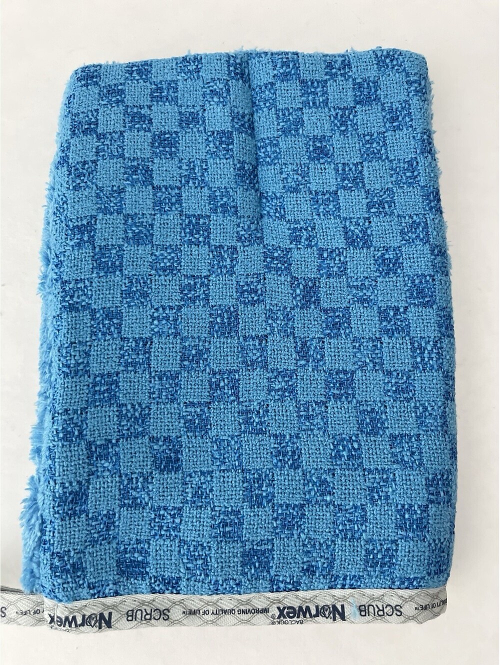 Norwex 2-in-1 Bathroom Scrub Mitt with BacLock Graphite Blue Shower